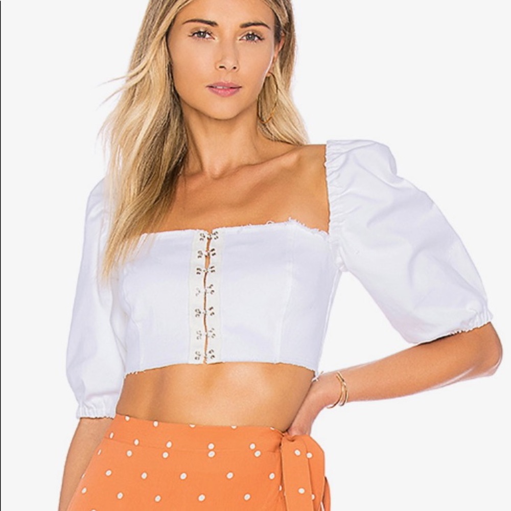 For love and lemons Monika hook front blouse